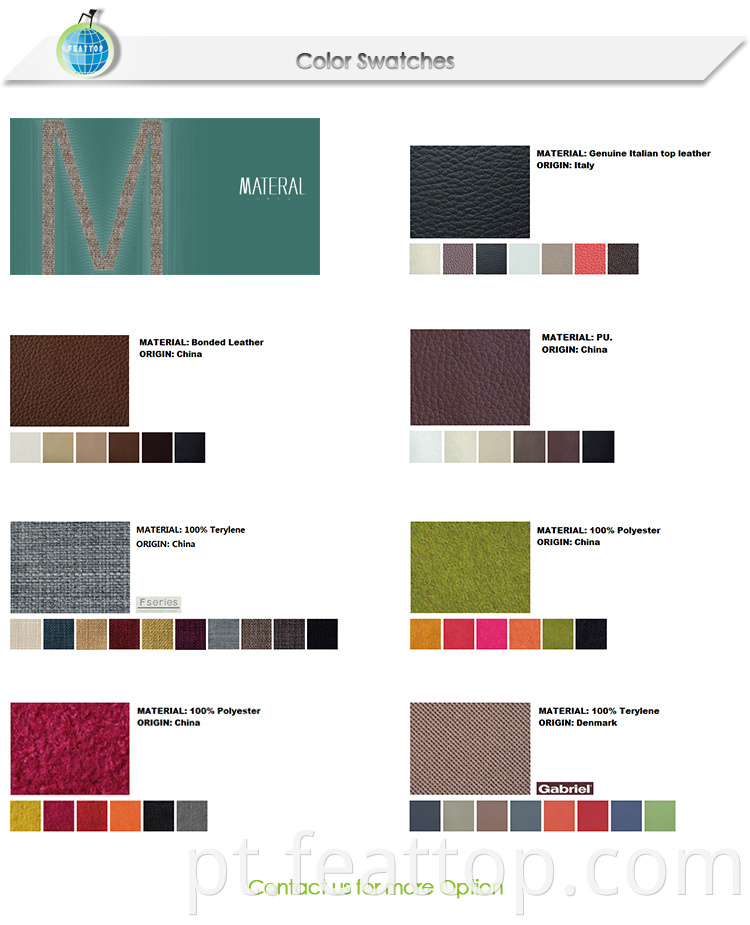 Modern Design Fabric ou Sofá de escritório em forma redonda de couro PU